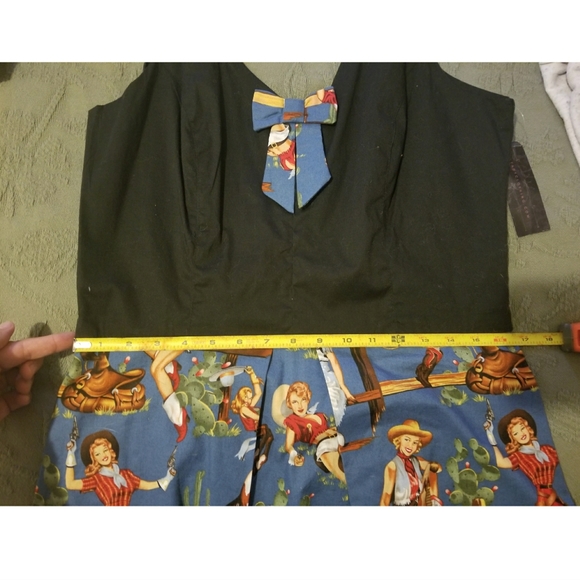 Rock Steady Pinup Cowgirl Dress 1X! NWT! - Picture 8 of 8